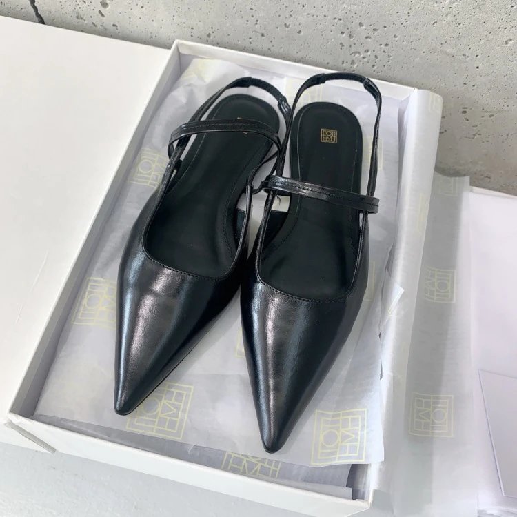 Saint Tears Croc-Embossed Mary Jane Flats Black Leather Shoes - 12