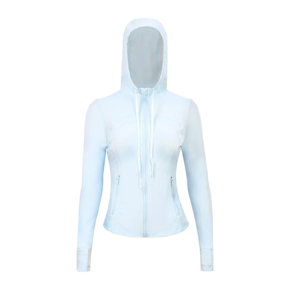 Design Performance Hooded Windbreaker Blue Activewear Jacket - 15