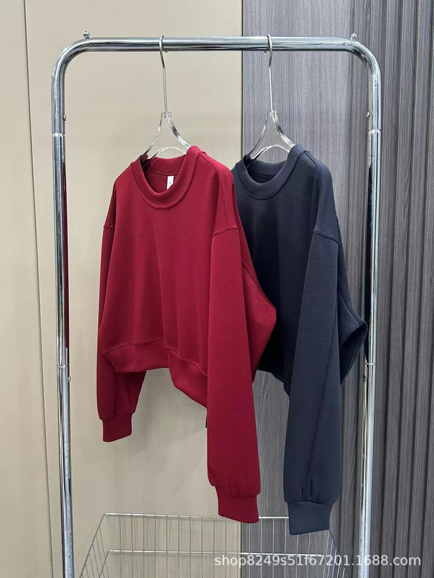 Design Oversized Crewneck Sweatshirt Dusty Rose - 6