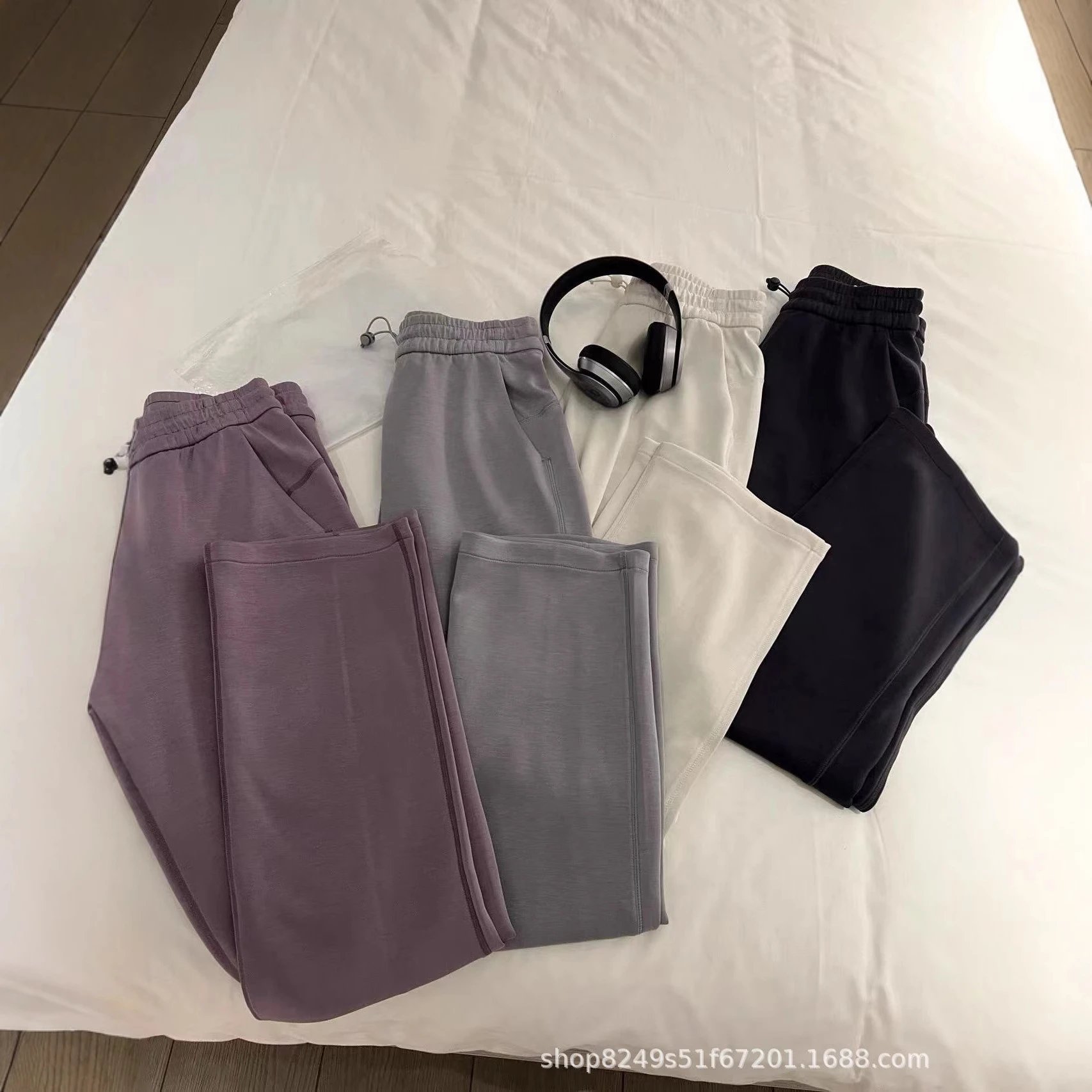 lululemon Women's Straight-Leg Air Pants Softstreme Flared Slimming Modal Loose High-Waist Casual Versatile: findsindex.com