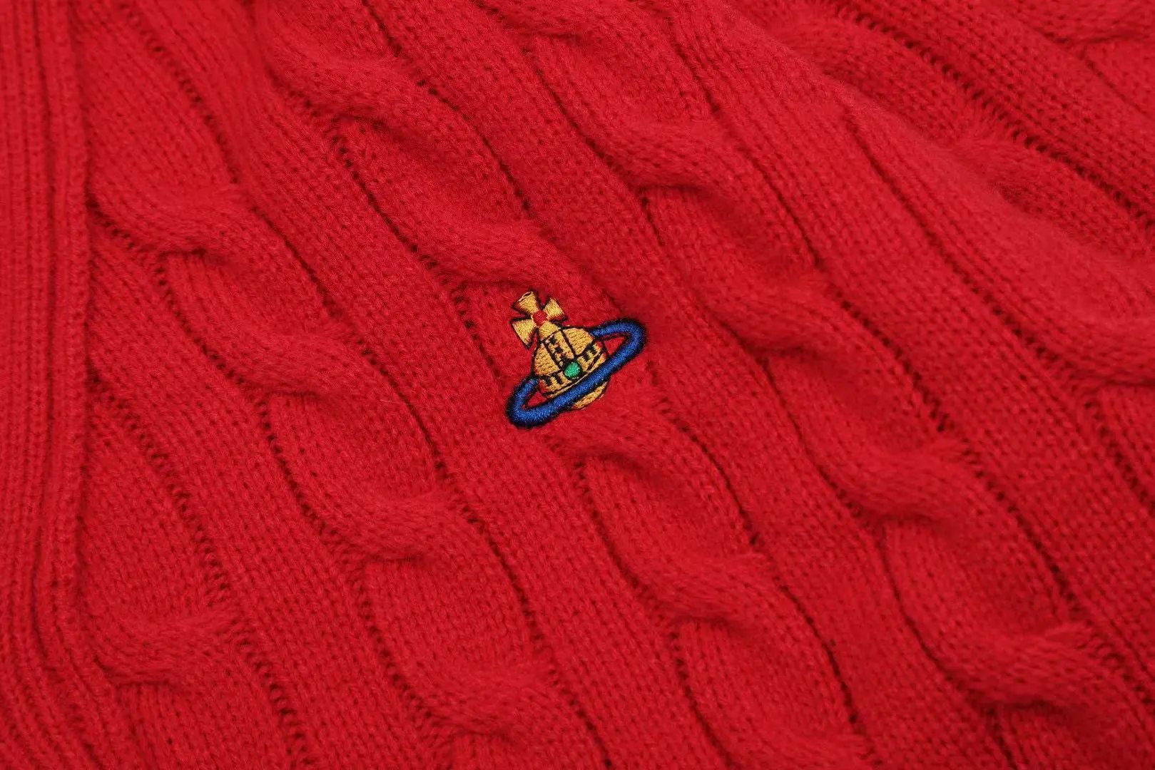 Vivienne Westwood Red Label Cable Knit Cardigan Ivory - 3