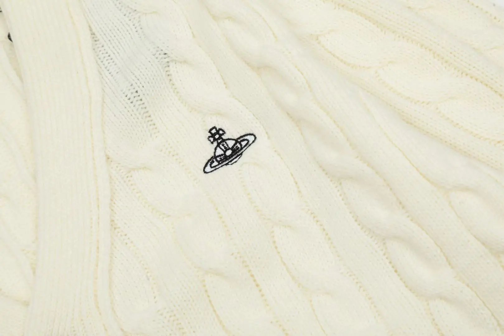 Vivienne Westwood Red Label Cable Knit Cardigan Ivory - 11
