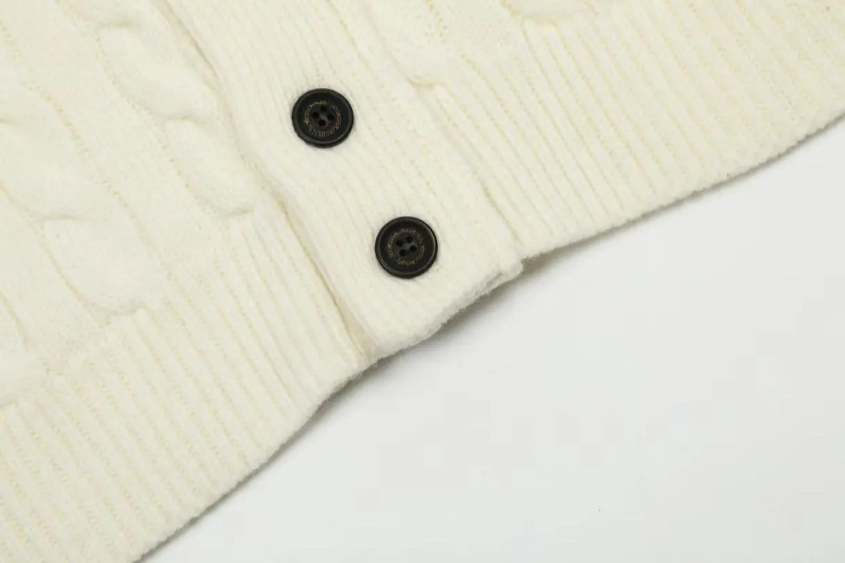 Vivienne Westwood Red Label Cable Knit Cardigan Ivory - 13