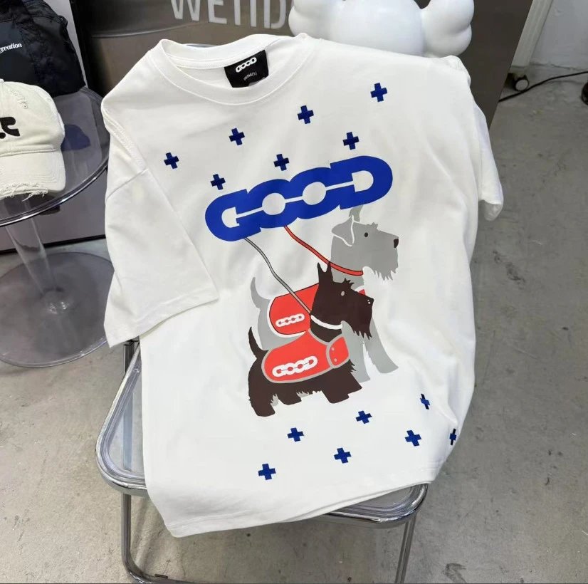 GRA Chain Link Graphic White T-Shirt - 5