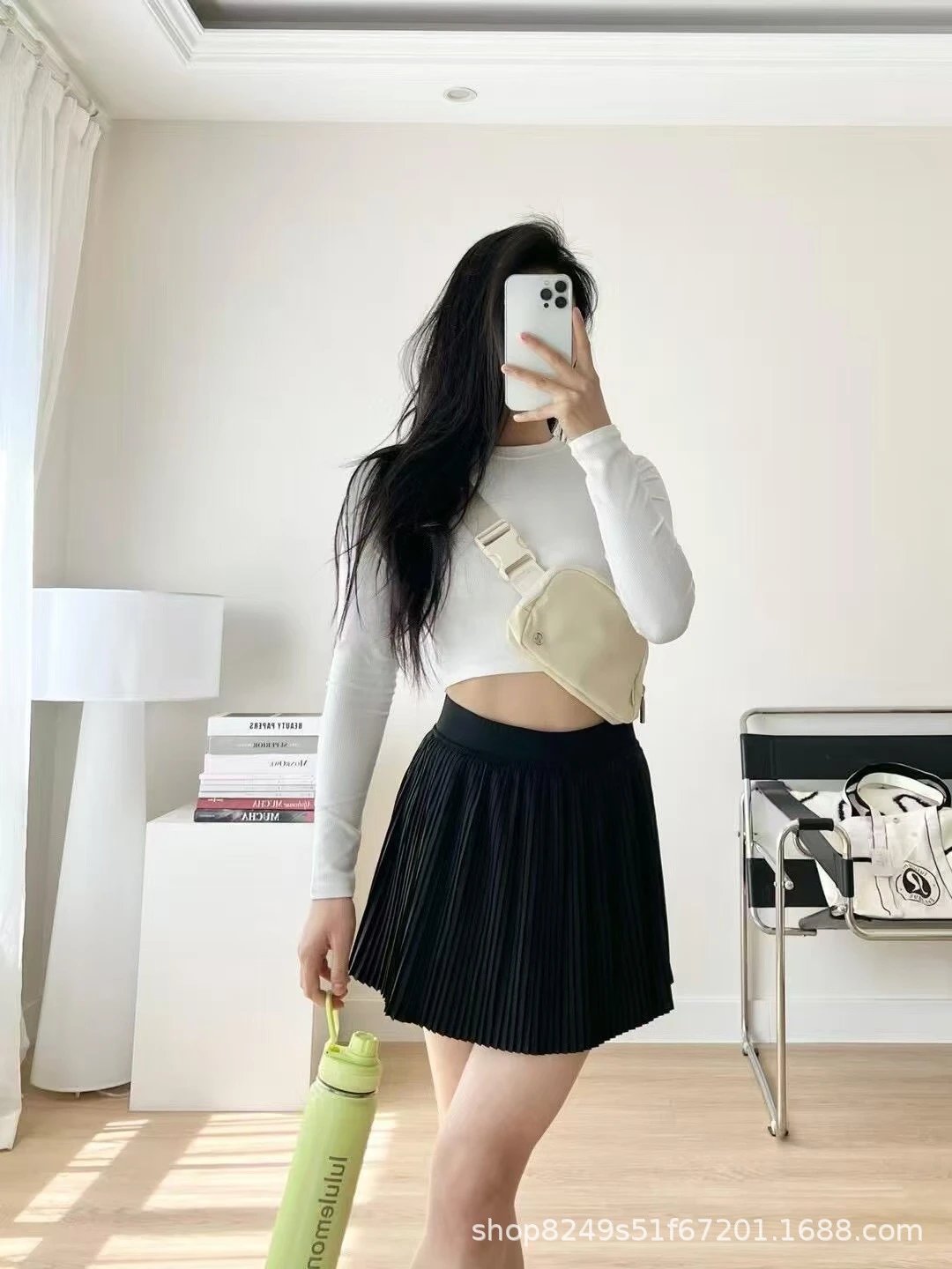 Pleated Skirt in Sakura Pink - 4