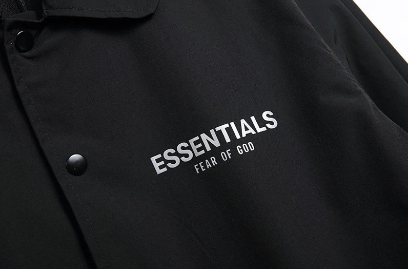 Fear of God Essentials Coach Jacket Beige Outerwear - 17