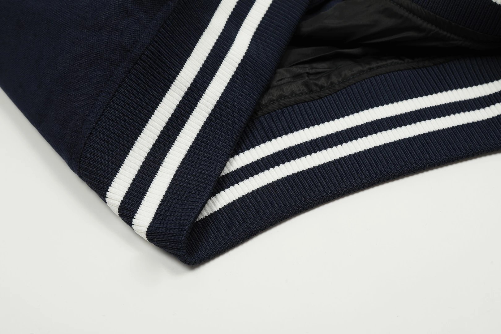 Polo Ralph Lauren Varsity Jacket Navy White Outerwear - 12