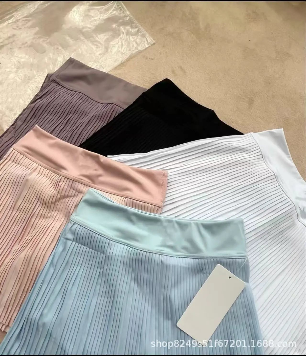 Pleated Skirt in Sakura Pink - 17