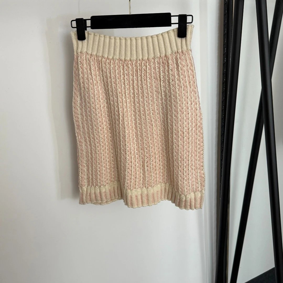 CH Cardigan Robe in Beige Knit with Belted Waist - 8