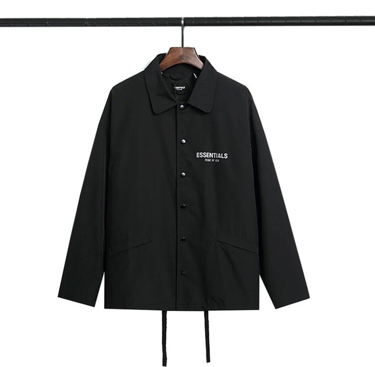 Fear of God Essentials Coach Jacket Beige Outerwear - 14