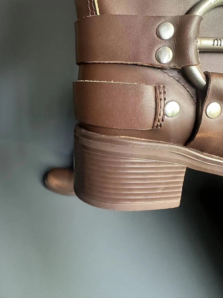 Saint Tears Metallic Silver Buckle Knee-Boots - 17