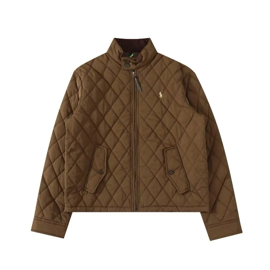 Ralph Lauren Quilted Diamond Stitch Jacket Brown Outerwear - 4