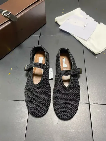Maison Margiela Tabi Mary Jane Knit Black Shoes - 1