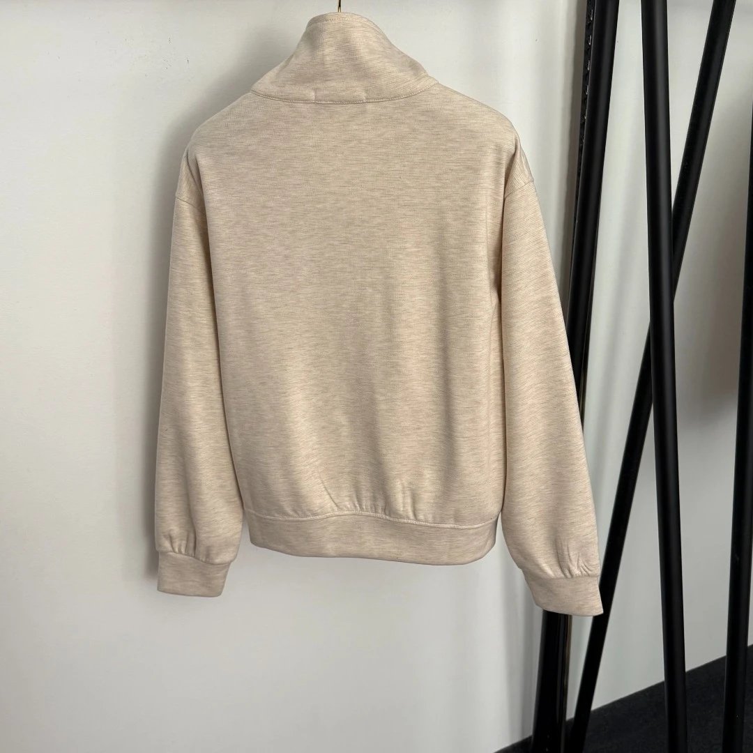 GRA Beige Ribbed Zip-Up Tracksuit Set - 7