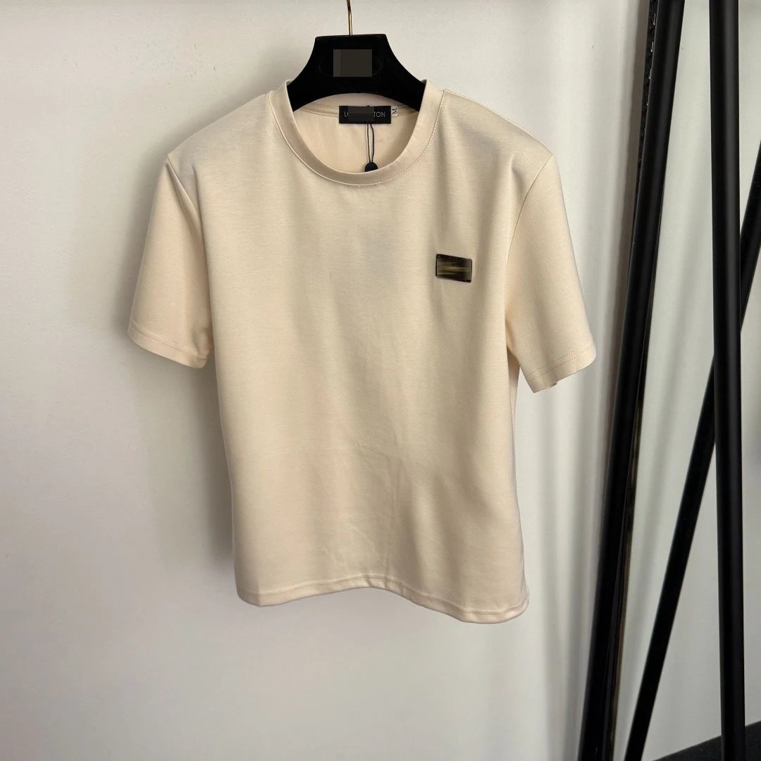 Design Minimalist Beige T-Shirt and Drawstring Sweatpants Set - 7