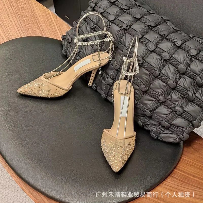 Valentino Garavani Rockstud Spike Crystal-Embellished Stiletto Heels Black - 2