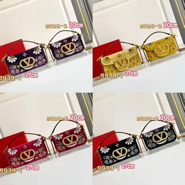 Unbranded Crossbody Bags 9939 Floral Beaded Velvet Chain Bag product detail image 2