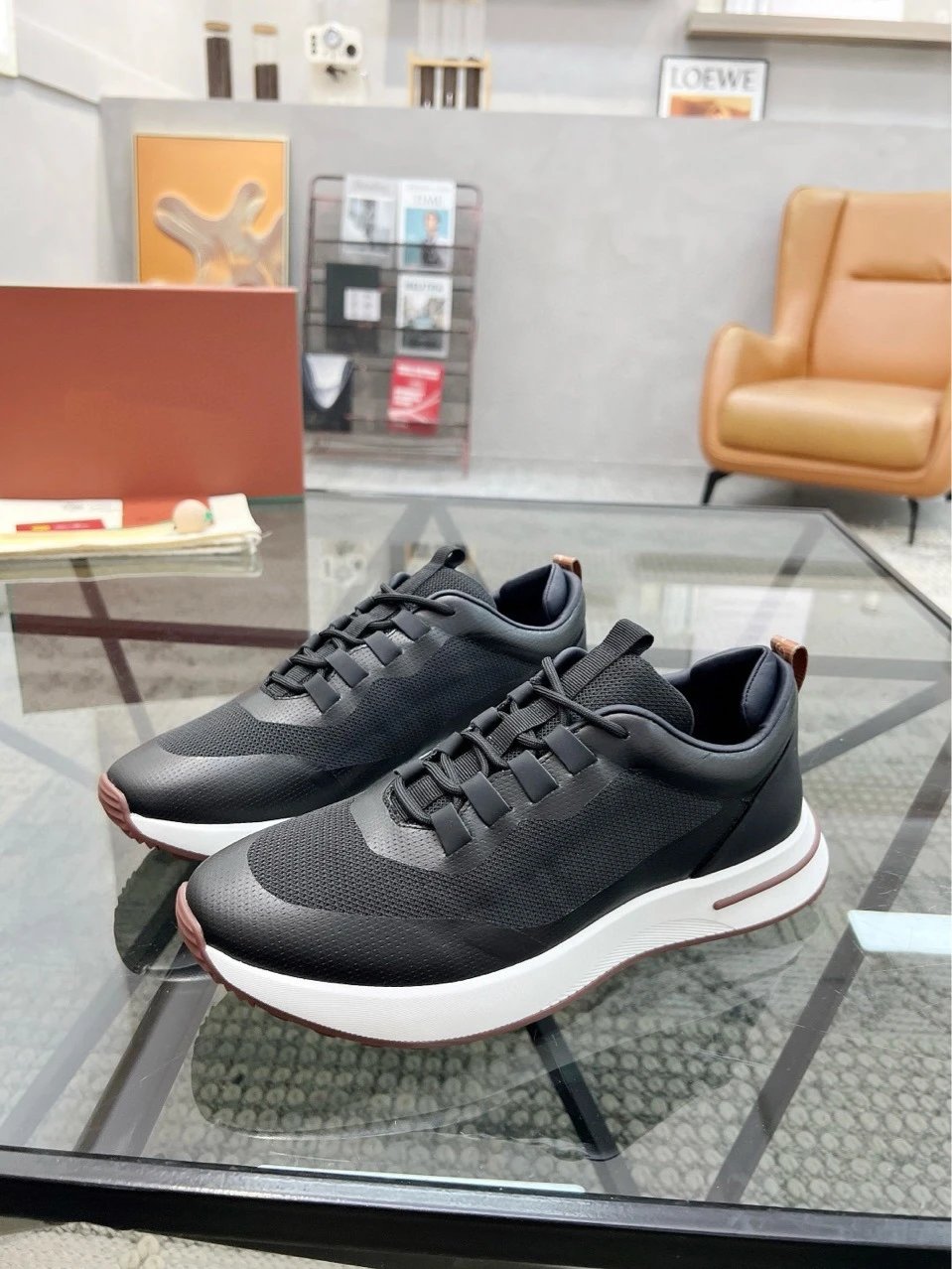 Hogan Interactive Sneakers White Navy Brown Sneakers - 3