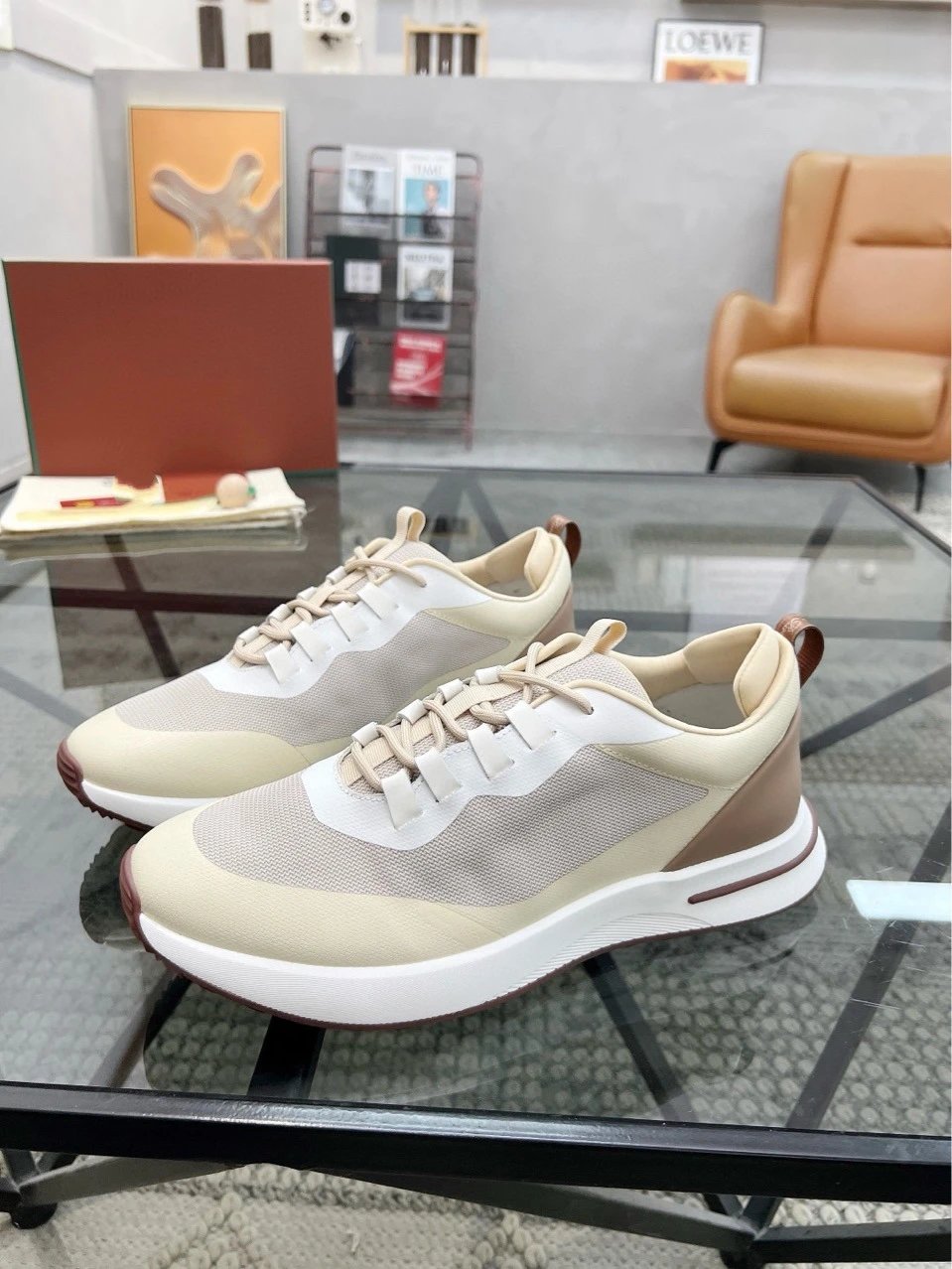 Hogan Interactive Sneakers White Navy Brown Sneakers - 6