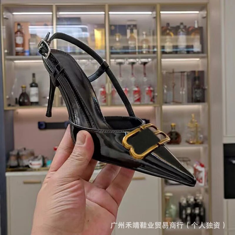 Gucci Horsebit Mule Black Patent Leather Heels - 11