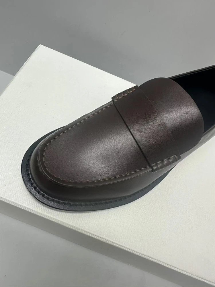 Saint Tears Loafer Black Leather Loafers - 7
