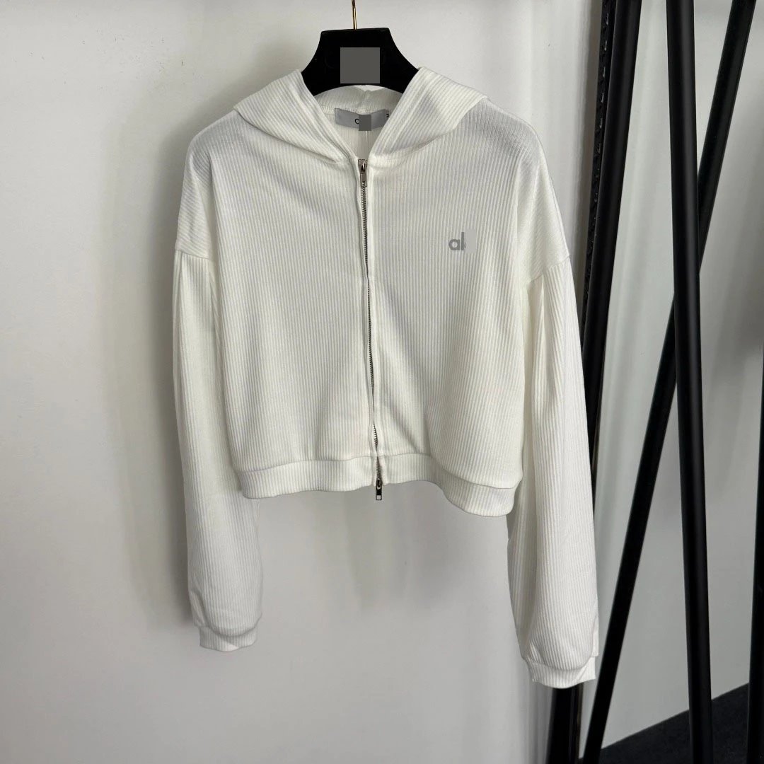 GRA Ribbed Cropped Hoodie Set Gray Activewear - 9