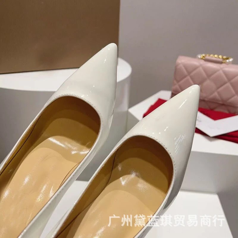 Christian Louboutin Pigalle Follies Nude Patent Leather Stilettos - 4