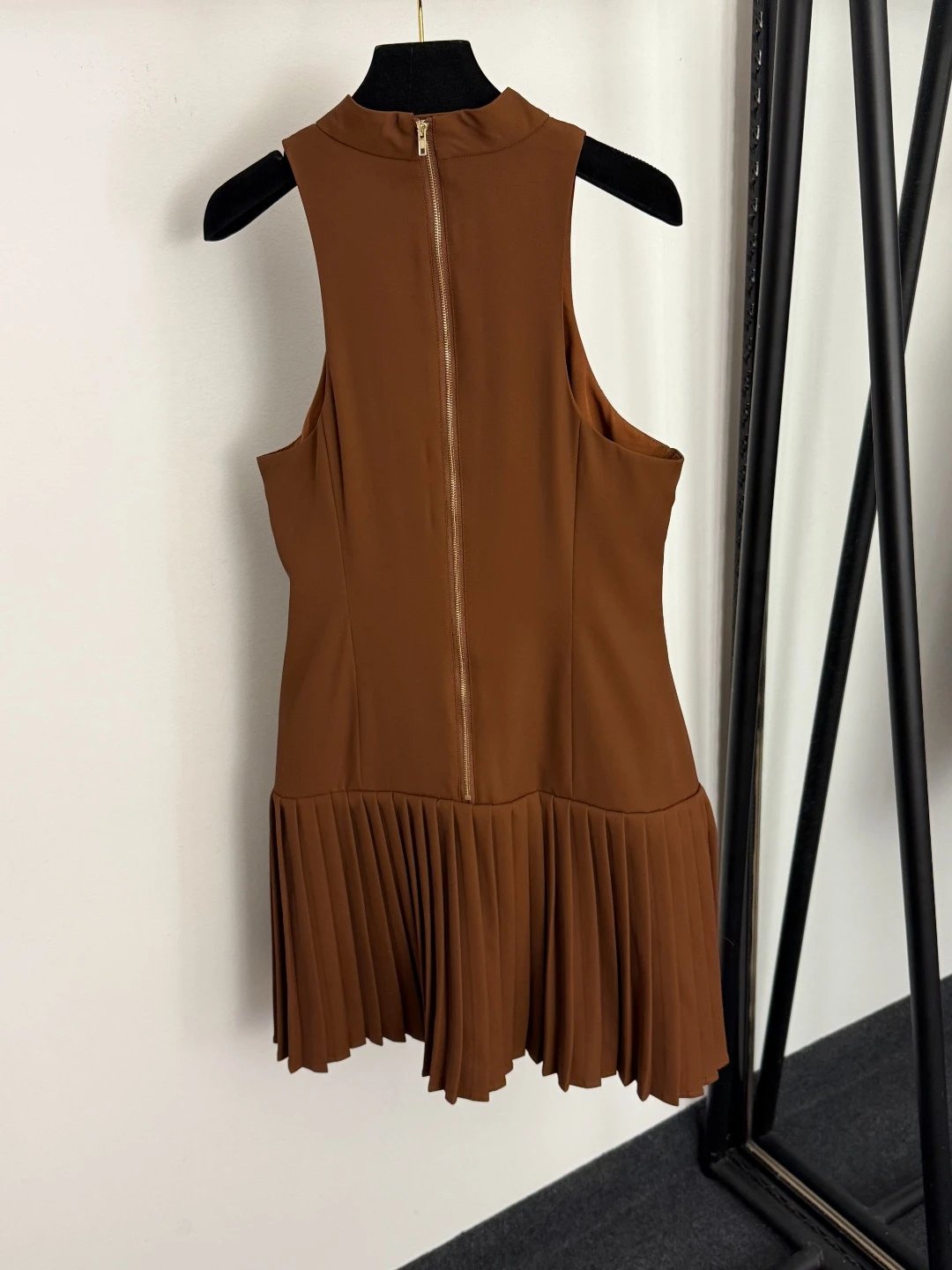 Saint Tears Pleated Hem Sleeveless Dress Black - 5