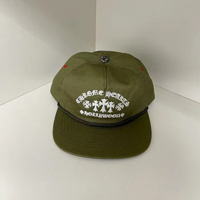 Chrome Hearts Hats Embroidered Cross Motif Baseball Cap with Braided Trim product detail image 4