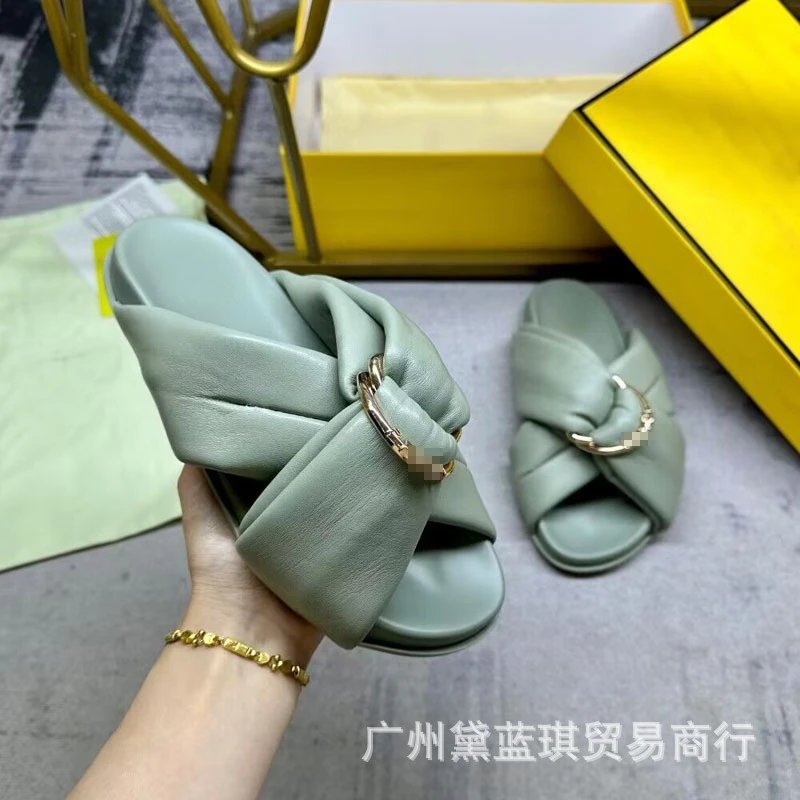 Hermès Oran Slide Sandals Beige Slippers - 2