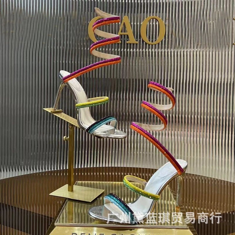 Christian Louboutin Spiral Strass Heels Multicolor Stilettos - 3
