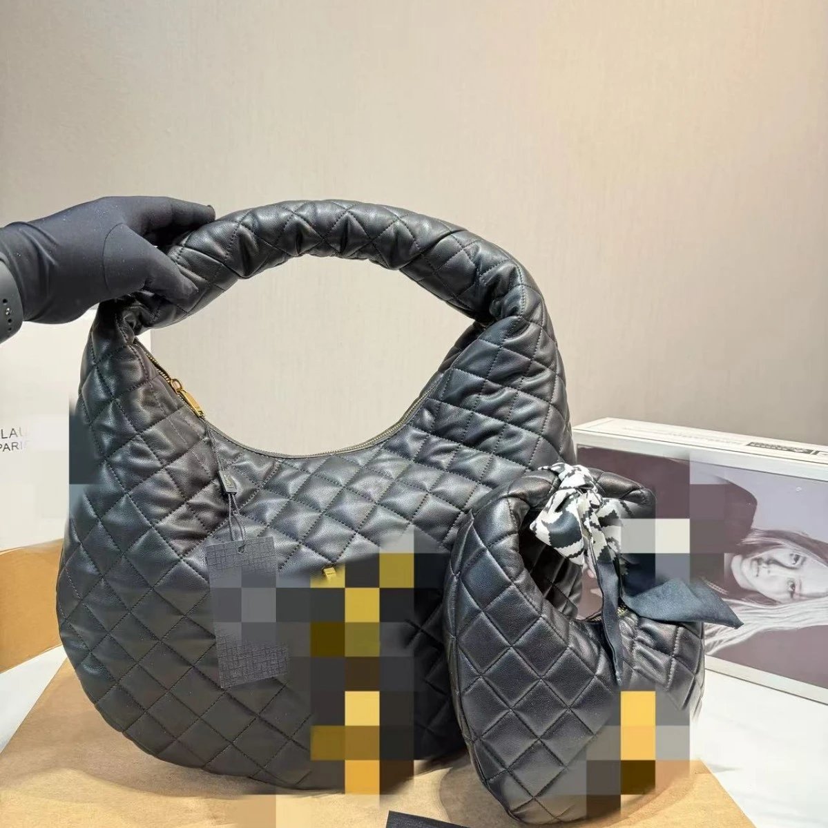 Unbranded Handbags Quilted Crescent Hobo Bag image 2