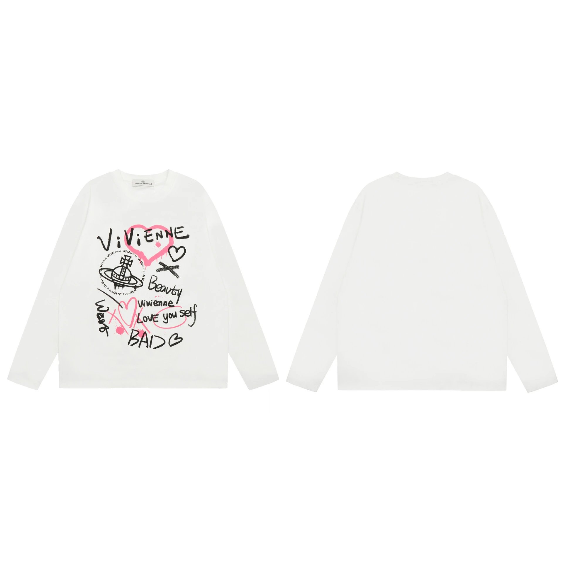 Vivienne Westwood x Digital Pionker Graphic Long-Sleeve T-Shirt White - 16