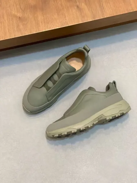 Stone Island Shadow Project Slip-On Chunky Sneakers Olive Green - 1