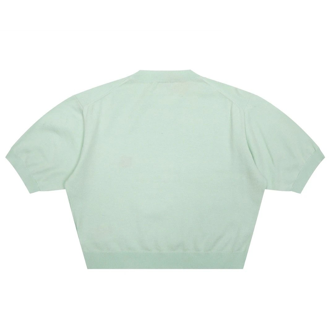 Kenzo Flower Embroidered Pink Cropped Knit Sweater - 16