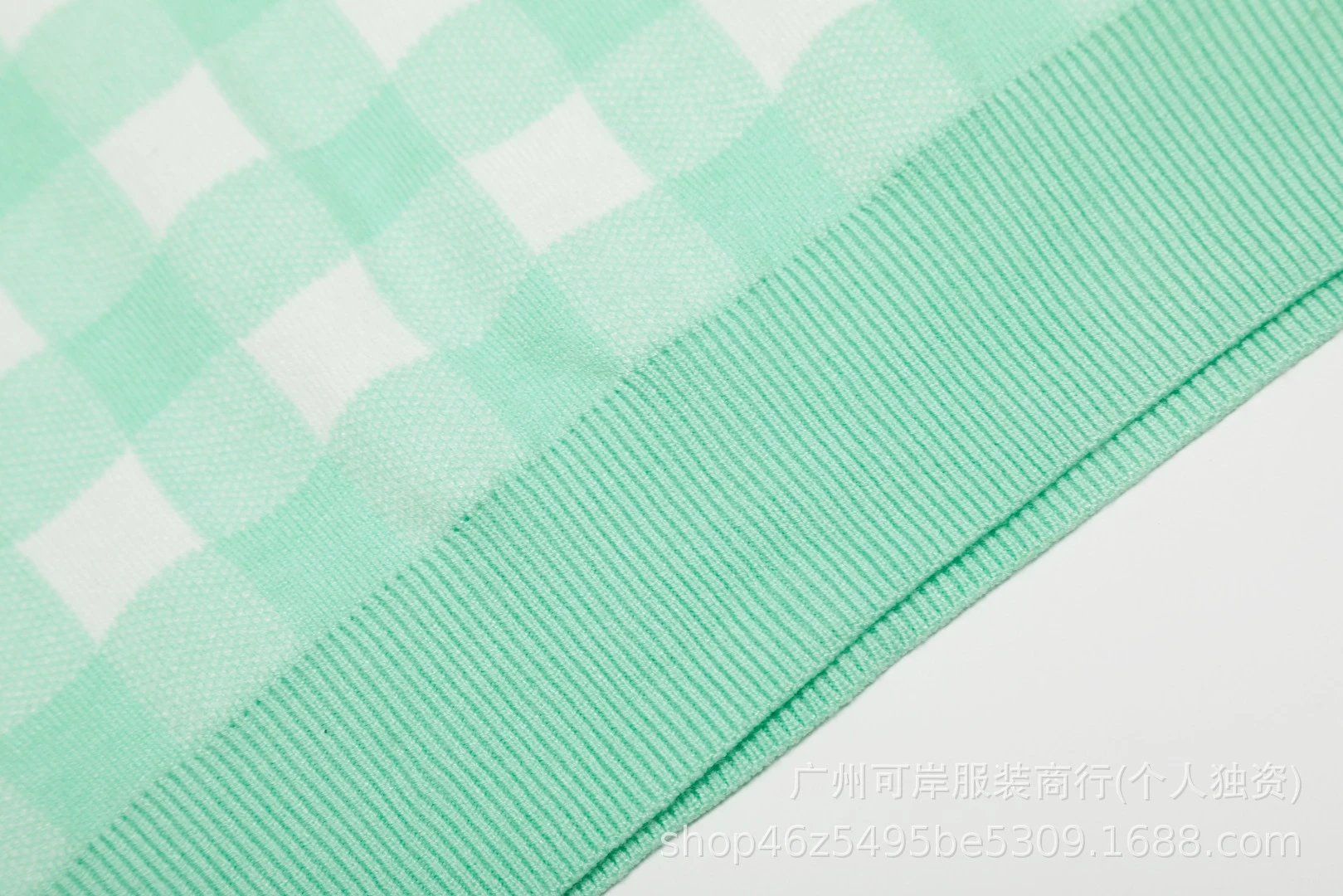 Polo Ralph Lauren Gingham Knit Polo Mint Green - 30