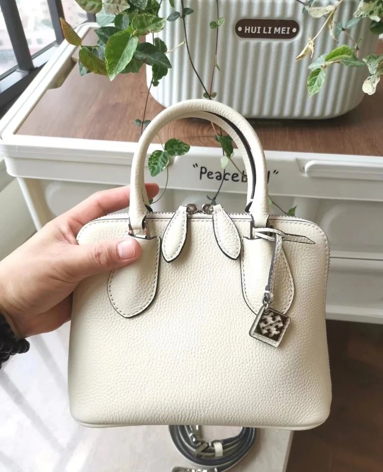 Tory Burch Miller Mini White Leather Handbag - 11