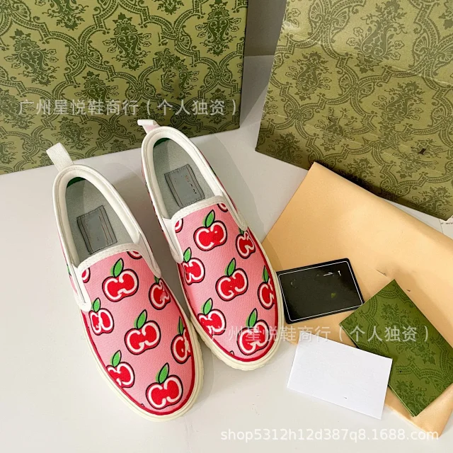 Unbranded Sneakers Platform Slip-On Canvas with Monogram Pattern product detail image 4