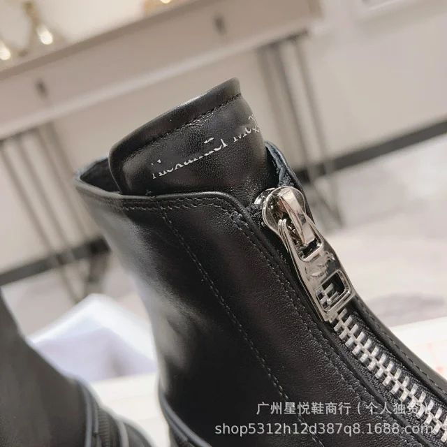 Unbranded Boots Front-Zip Platform Ankle product detail image 2