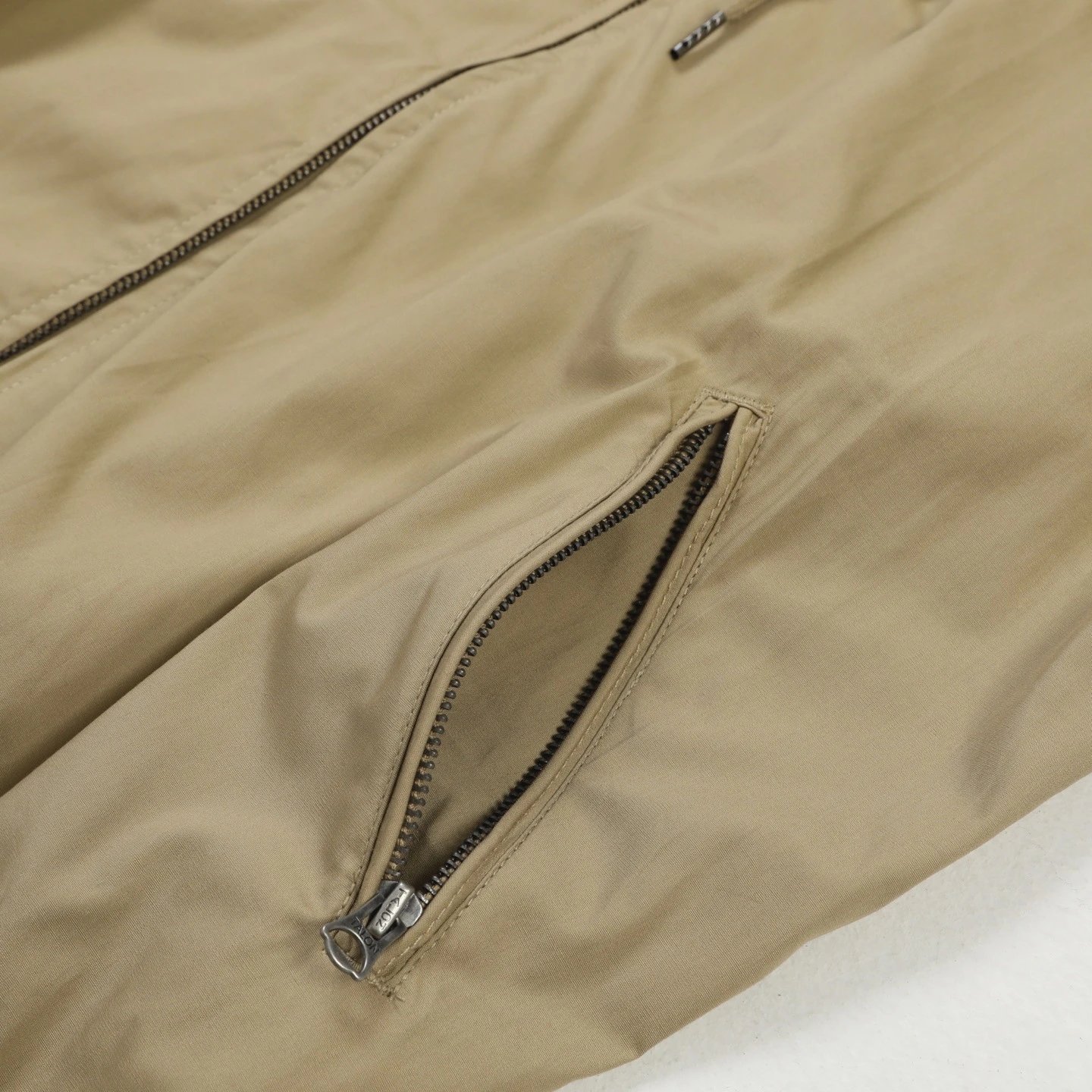 Polo Ralph Lauren Windbreaker Beige Hooded Jacket - 10