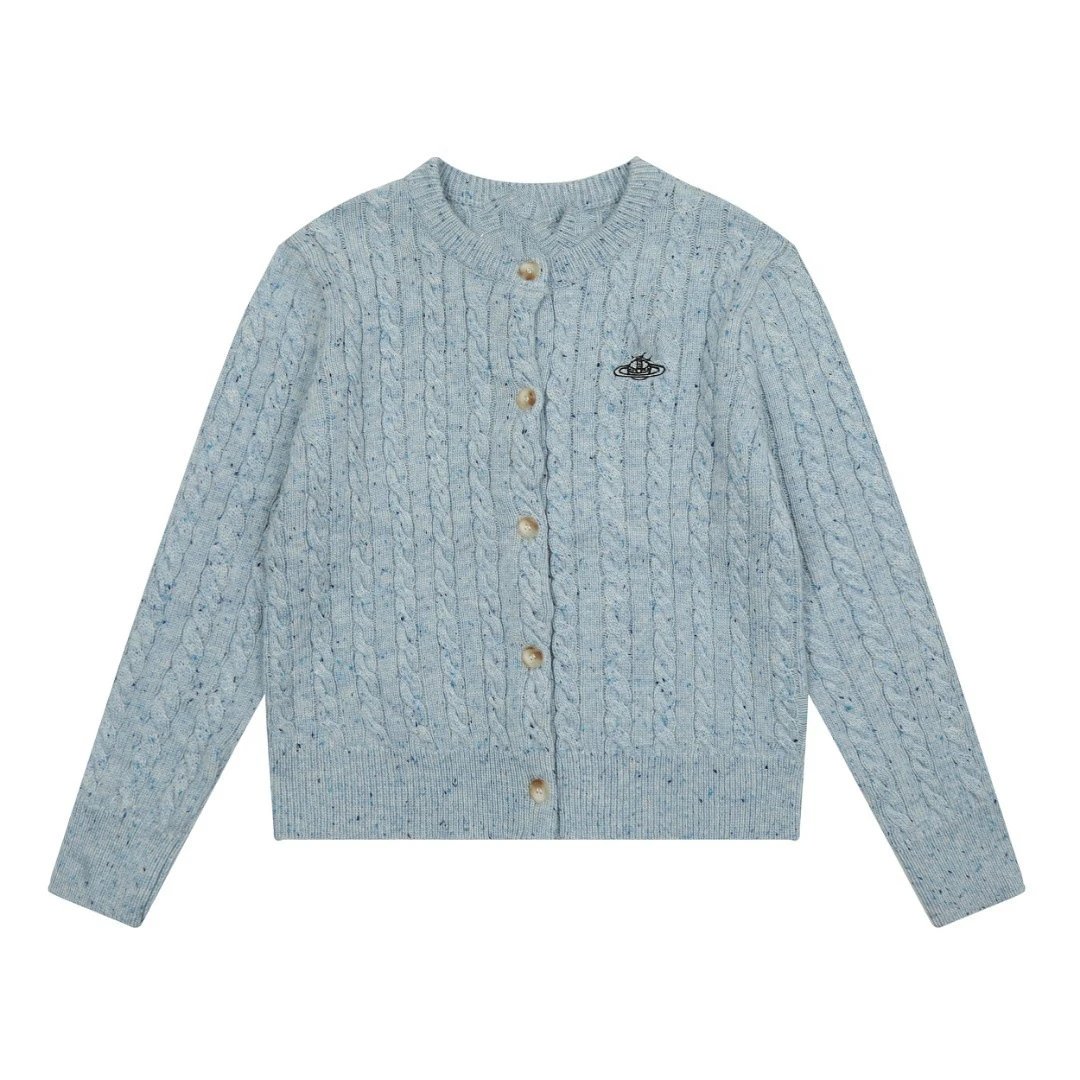 Saint Tears Embroidered Cable Knit Cardigan Black - 15