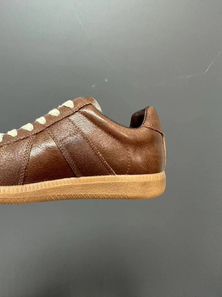 Maison Margiela Replica Sneakers Tan Suede Leather Sneakers - 31