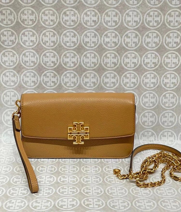 Tory Burch Miller Mini Chain Wallet White Clutch - 15