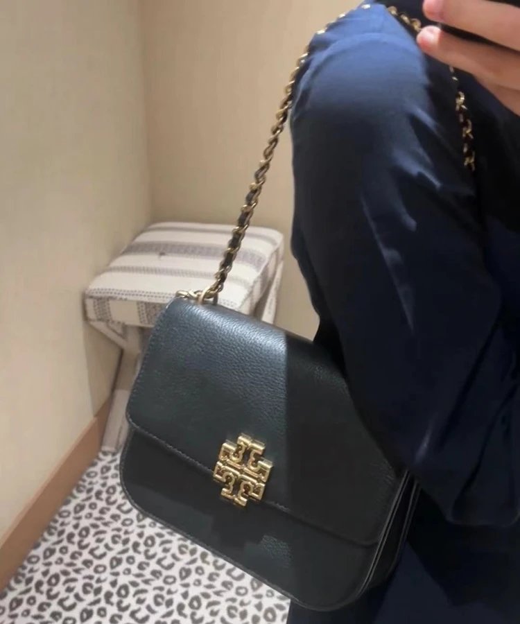 Tory Burch Miller Chain Bag Camel Leather Shoulder Bag - 8