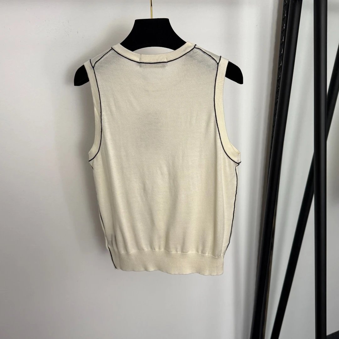 Saint Tears Knit Vest and Cardigan Set Beige Sweater - 11