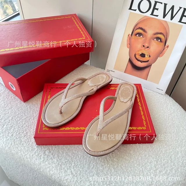 Unbranded Sandals Rhinestone Thong Flat product detail image 4
