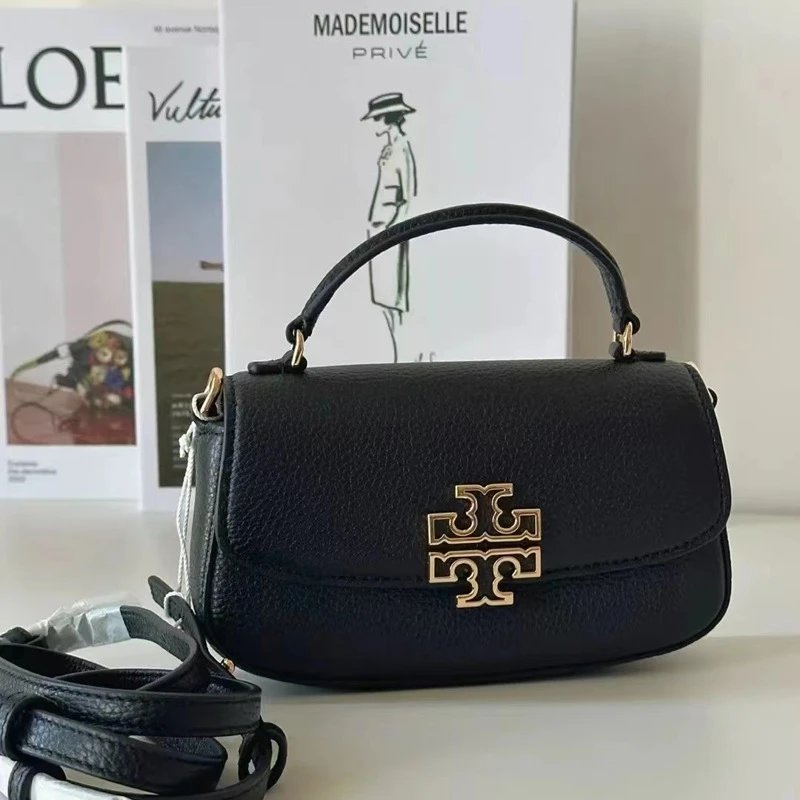 Tory Burch Crossbody Bags Pebbled Flap Top-Handle Bag image 1