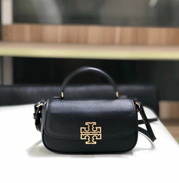Tory Burch Miller Mini Top Handle Bag Black Handbag - 11