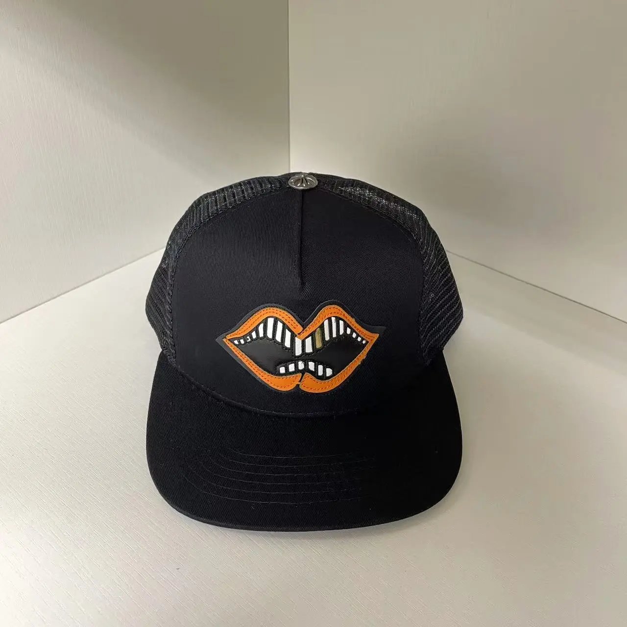 Chrome Hearts Hats Embroidered Cross Motif Baseball Cap with Braided Trim image 4