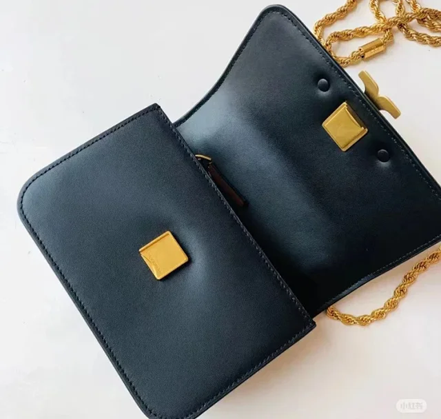 Tory Burch Crossbody Bags Gold Double T Logo Chain Strap product detail image 15
